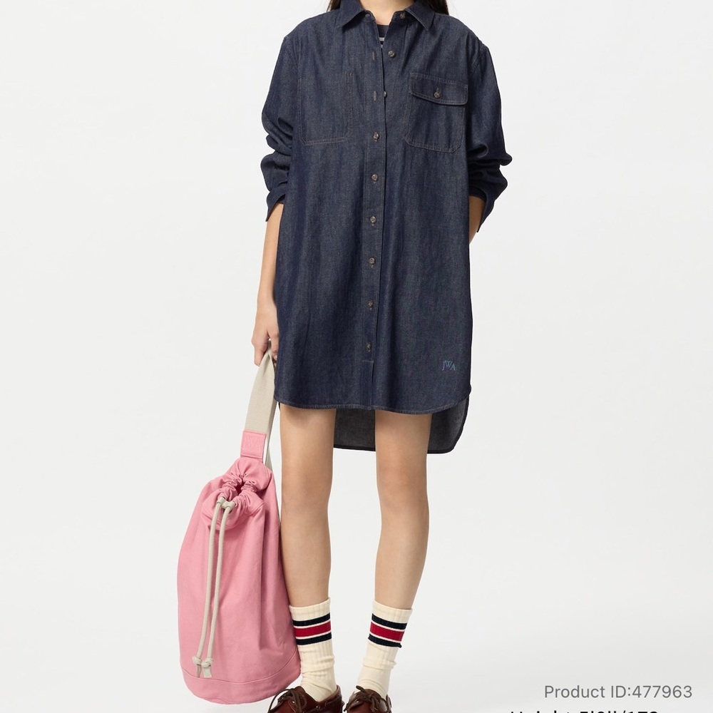 Uniqlo JW ANDERSON Denim Shirt Dress with